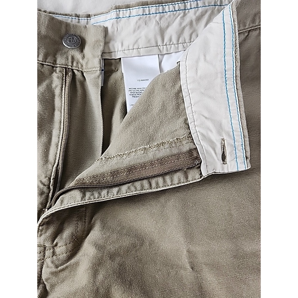 Lot 2 Columbia Men's 40W/8L Cargo‎ Shorts Khaki & Stone Outdoor Hiking Classic - Picture 8 of 15